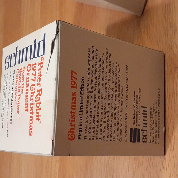 Bundle of 5 Vintage Schmid Beatrix Potter Collection Ornaments V101 - Picture 8 of 16